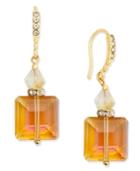 Inc International Concepts Gold-tone Square Bead Drop Earrings, Only At Macy's