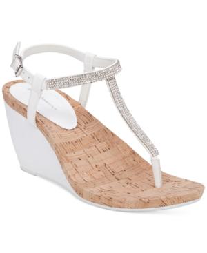 Bcbgeneration Maybel Wedge Rhinestone Sandals Women's Shoes