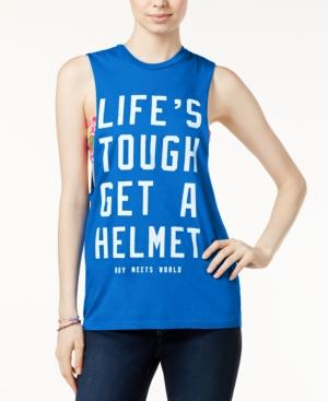 Bioworld Juniors' Life's Tough Graphic Tank Top
