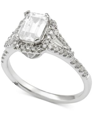 Marchesa Certified Diamond Engagement Ring (1 Ct. T.w.) In 18k White Gold, Only At Macy's