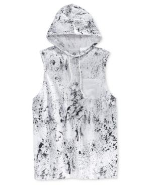 American Rag Men's Paint-splatter Sleeveless Hoodie, Only At Macy's