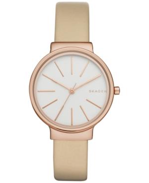 Skagen Women's Ancher Tan Leather Strap Watch 30mm Skw2481