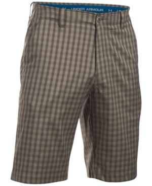 Under Armour Men's Flat Front Printed Golf Shorts