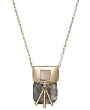 Danielle Nicole Gold-tone Night Fall Mixed-media Stone Necklace