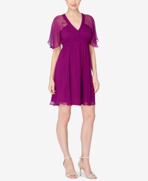 Catherine Catherine Malandrino Fit & Flare Capelet Dress