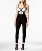 Material Girl Juniors' Sweetheart Illusion Jumpsuit, Only At Macy's