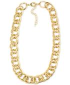 Charter Club Gold-tone Open Link Collar Necklace, 18 + 3 Extender, Created For Macy's