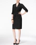 Alfani Petite Zip-front A-line Shirtdress, Only At Macy's