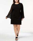 Calvin Klein Plus Size Pleated-sleeve Dress