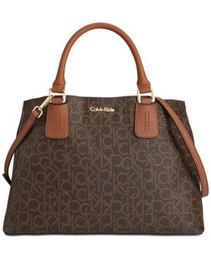 Calvin Klein Claudia Monogram Satchel