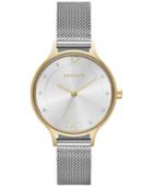 Skagen Women's Anita Two-tone Stainless Steel Mesh Bracelet Watch 30mm Skw2340