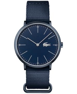 Lacoste Men's Moon Blue Nato Nylon Strap Watch 40mm 2010874