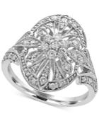 Pave Classica By Effy Diamond Deco Ring (1/2 Ct. T.w.) In 14k White Gold