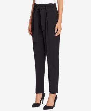 Tahari Asl Relaxed Sash-belt Pants