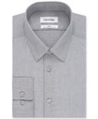 Calvin Klein Steel Slim-fit Non-iron Performance Dobby Dot Dress Shirt