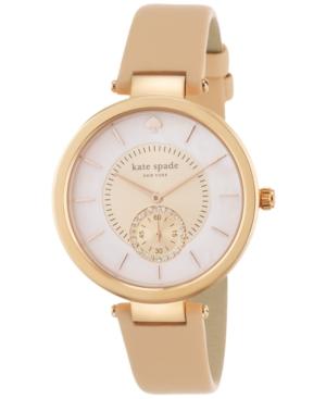 Kate Spade New York Women's Perry Vachetta Leather Strap Watch 38mm 1yru0752