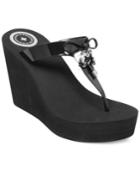 Bcbgeneration Hank Platform Wedge Thong Sandals Women's Shoes