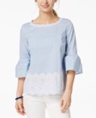 Charter Club Bell-sleeve Top, Created For Macy's