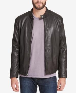 Marc New York Men's Leather Moto Jacket, Created For Macy's
