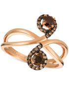 Le Vian Chocolatier Diamond Swirl Ring (5/8 Ct. T.w.) In 14k Gold
