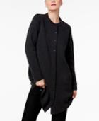Eileen Fisher Mandarin-collar Wool Cardigan