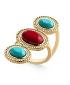 Thalia Sodi Gold-tone Red & Blue Stone Ring, Only At Macy's