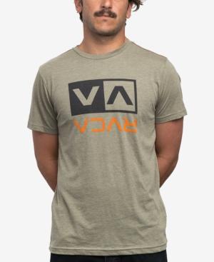 Rvca Men's Two Color Flipped Box Logo T-shirt