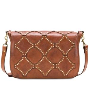 Patricia Nash Diamond Studs Small Saddle Crossbody