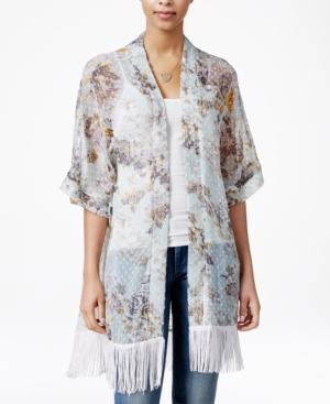 Cejon Budding Romance Fringe Kimono