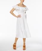 Olivia & Grace Cotton Off-the-shoulder Midi Dress, Created For Macy's