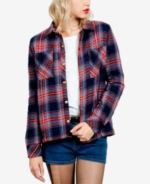 Volcom Juniors' Cotton Plaid Jacket