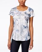 Style & Co. Sublimated Printed T-shirt, Only At Macy's