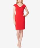 Tahari Asl Lapel-collar Sheath Dress