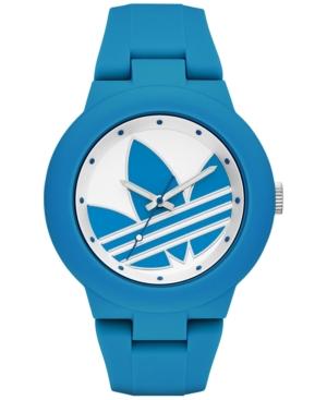 Adidas Women's Originals Blue Silicone Strap Watch 41mm Adh3118