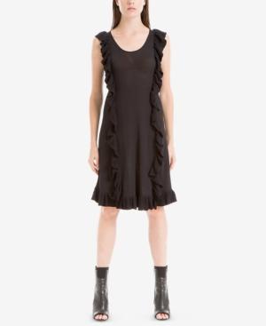 Max Studio London Ruffled Sweater Dress