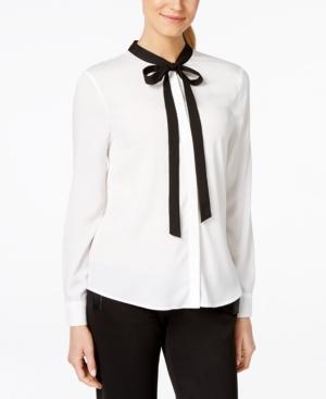 Calvin Klein Tie-neck Blouse