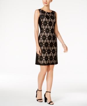 Nine West Lace-panel Sheath Dress