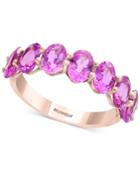 Effy Pink Sapphire Ring (4 Ct. T.w.) In 14k Rose Gold
