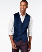 Tallia Vasco Blue Velvet Vest