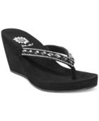 Yellow Box Tanami Platform Wedge Thong Sandals Women's Shoes