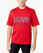 Love Moschino Men's Embroidered-logo T-shirt