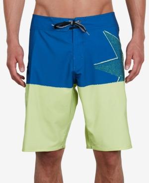 Volcom Men's Lido Athletic-fit Colorblocked Logo-print Boardshorts