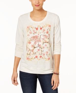 Style & Co Graphic-print Sweatshirt, Created For Macy's