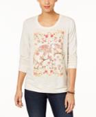 Style & Co Graphic-print Sweatshirt, Created For Macy's