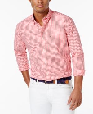 Tommy Hilfiger Big And Tall Long-sleeve Twain Check Shirt