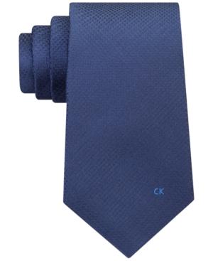 Calvin Klein Men's Simple Houndstooth Logo Tie
