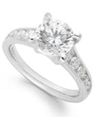 X3 Certified Diamond Engagement Ring In 18k White Gold (2 Ct. T.w.), Created For Macy's
