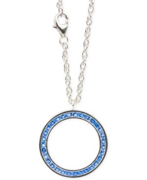 Blue Topaz (1 1/5 C.t.t.w.) Channel-set Eternity Necklace In Sterling Silver
