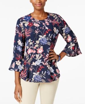 Charter Club Flounce-hem Top, Created For Macy's
