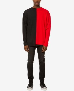 Jaywalker Men's Asymmetrical Spliced Sweatshirt